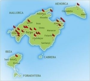 golf course map in Majorca