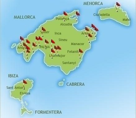 golf course map in Majorca